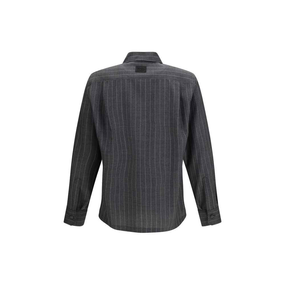 Gray Wool Oves Aries Dress Shirt