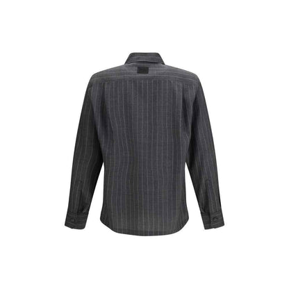 Gray Wool Oves Aries Dress Shirt