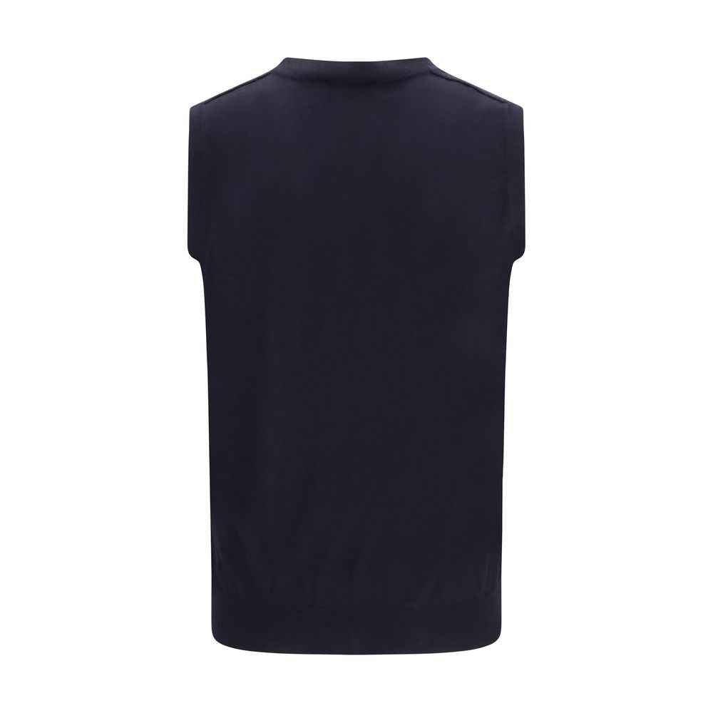 Blue Wool Oves Aries Sleeveles Sweater