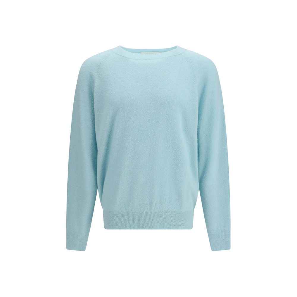 Blue Silk Sweatshirt