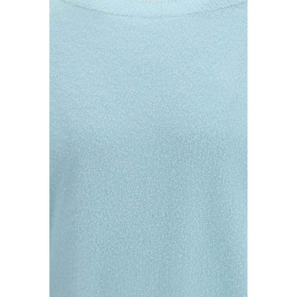 Blue Silk Sweatshirt