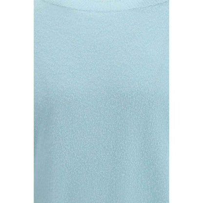 Blue Silk Sweatshirt