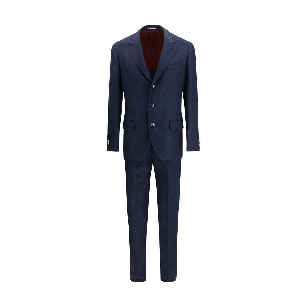Blue Wool Oves Aries Two-Piece Suit