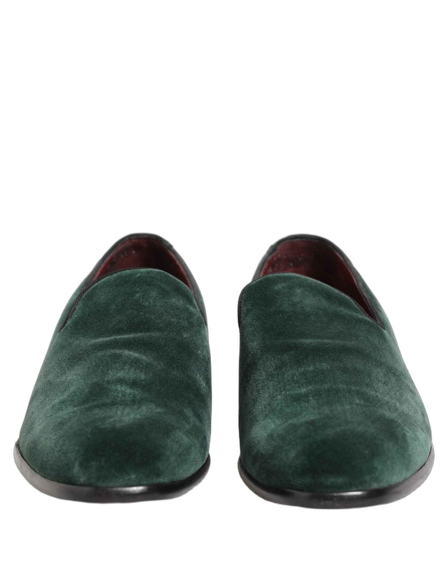 Green Suede Formal Slip On Men Loafers Shoes
