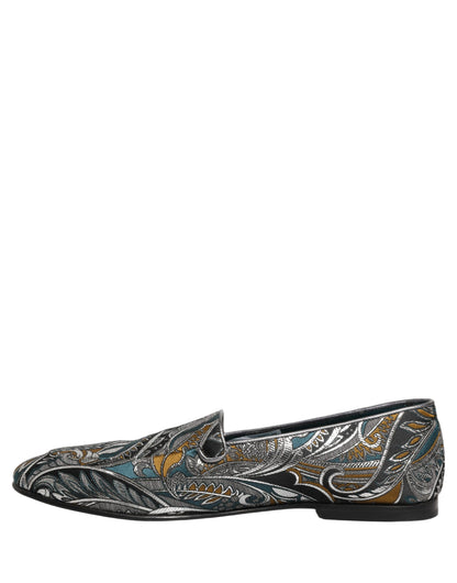 Multicolor Paisley Brocade Men Loafers Shoes