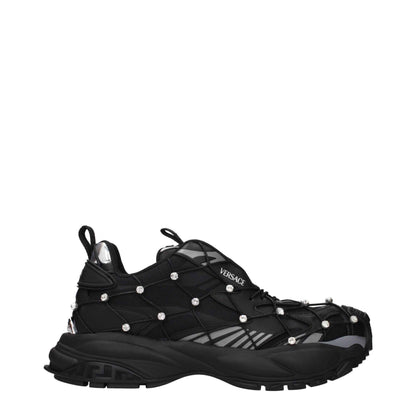 Black Fabric Sneakers