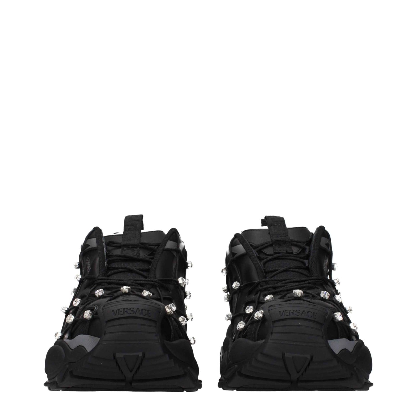 Black Fabric Sneakers
