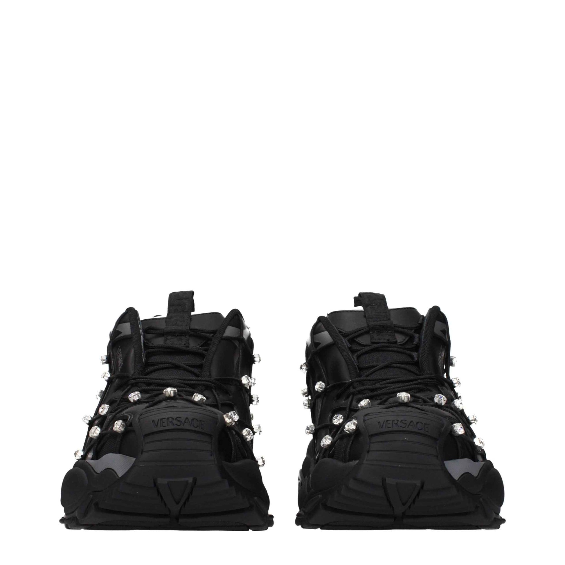 Black Fabric Sneakers