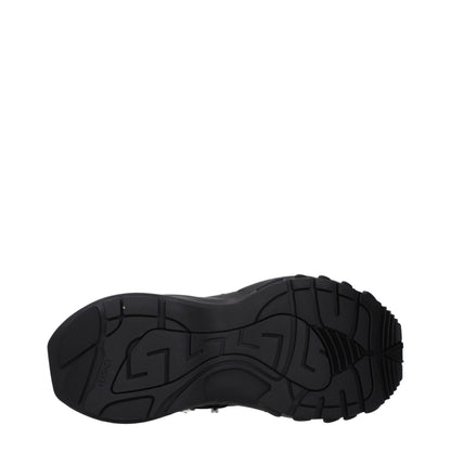 Black Fabric Sneakers
