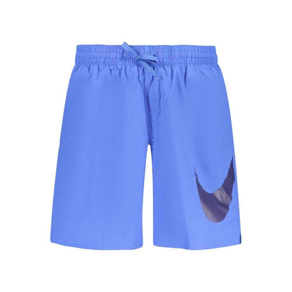 Blu Poliestere Uomo Shorts