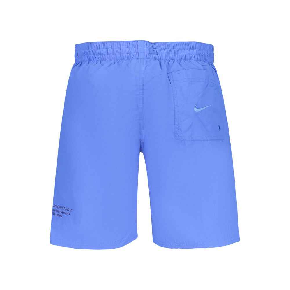 Blu Poliestere Uomo Shorts