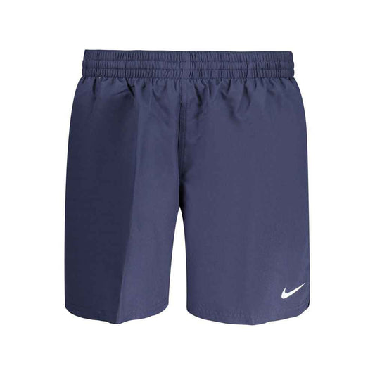 Blue Polyester Men's Swimwear