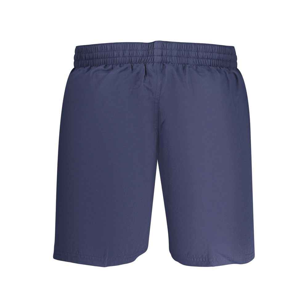 Blue Polyester Men's Swimwear