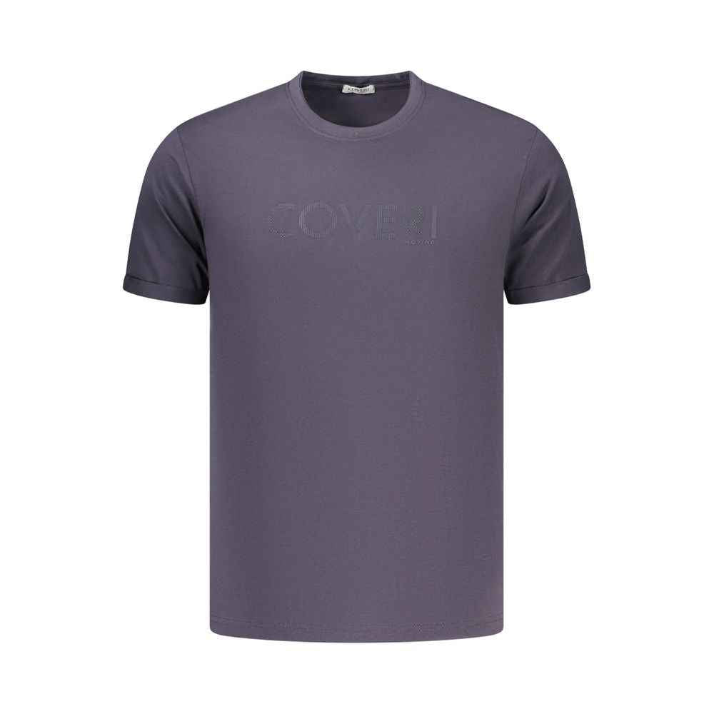 Blue Cotton Men's T-Shirt