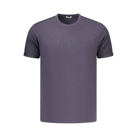 Blue Cotton Men's T-Shirt
