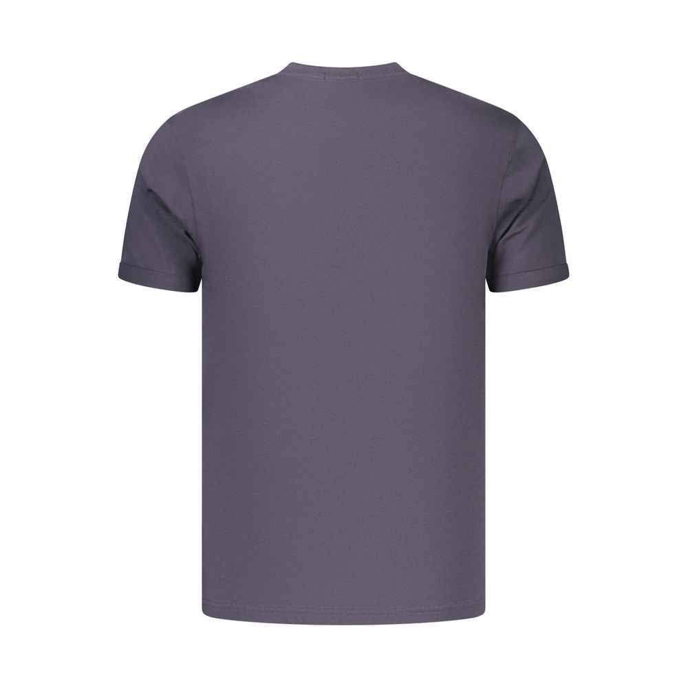 Blue Cotton Men's T-Shirt