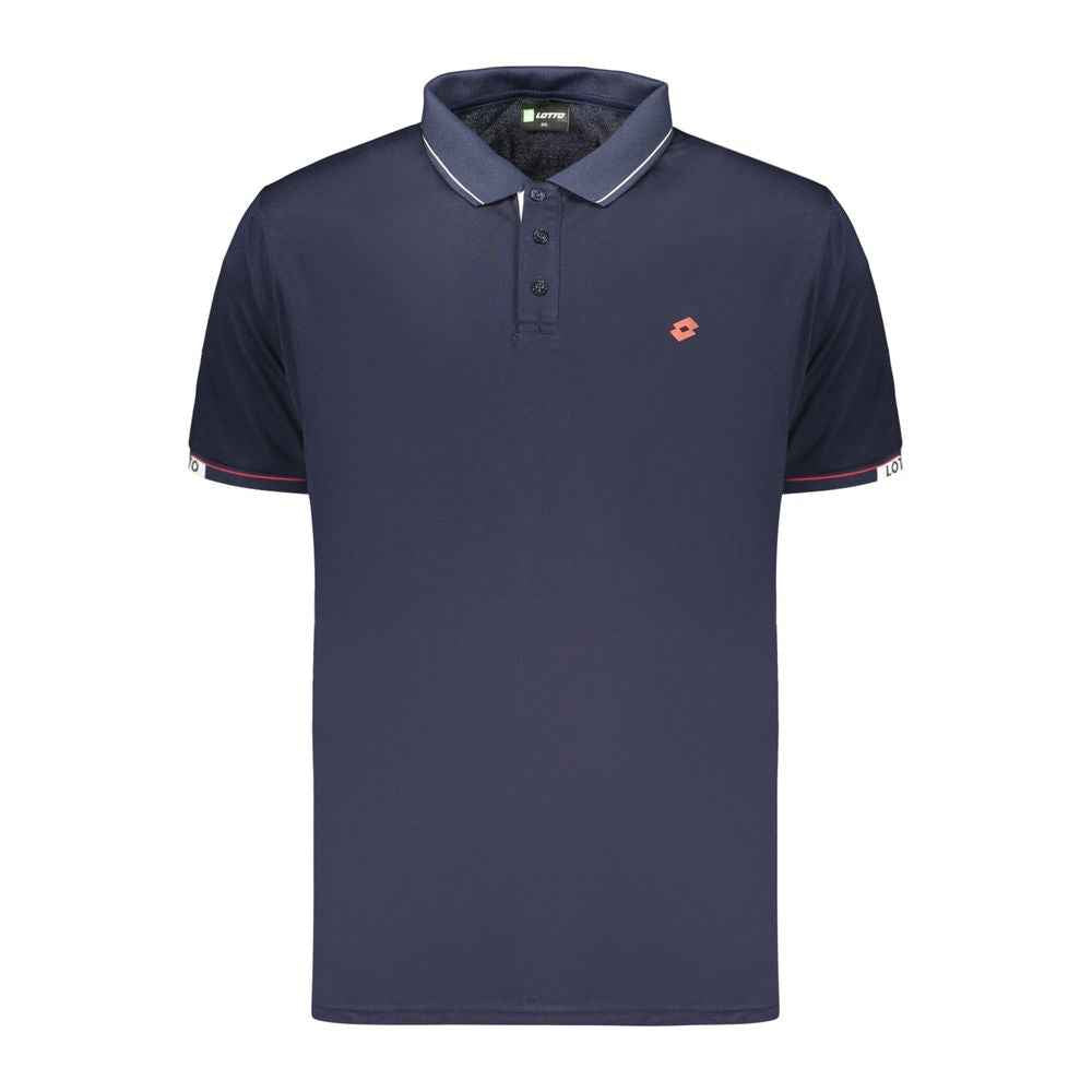 Blue Polyester Men's Polo Shirt