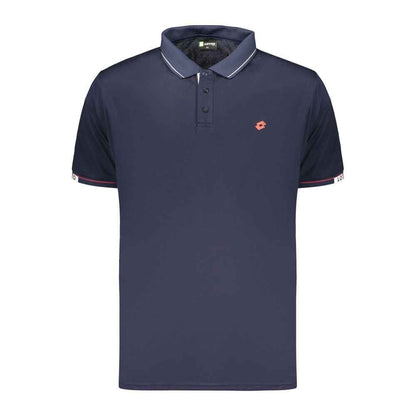 Blue Polyester Men's Polo Shirt
