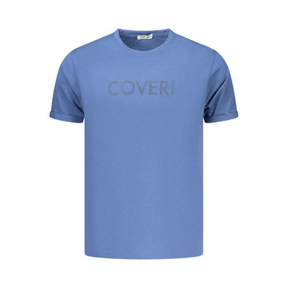 Blue Cotton Men's T-Shirt
