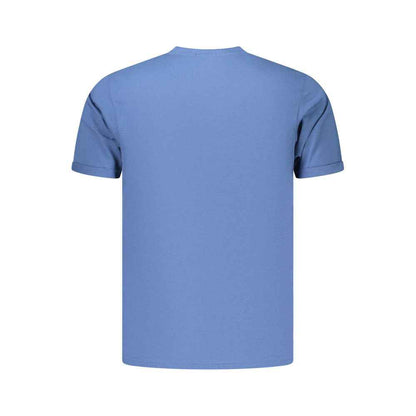 Blue Cotton Men's T-Shirt