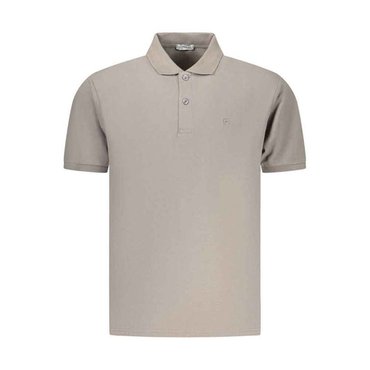 Gray Cotton Men's Polo Shirt