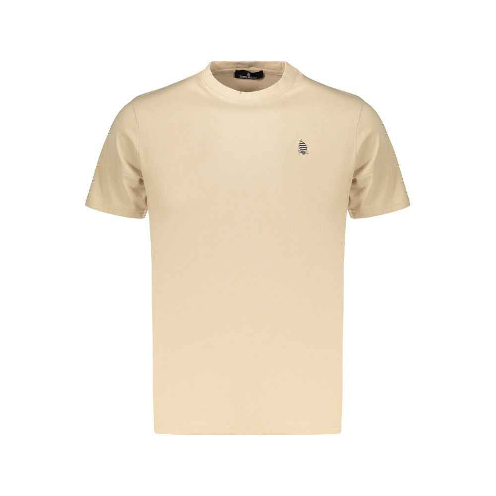 Beige Cotton Men's T-Shirt
