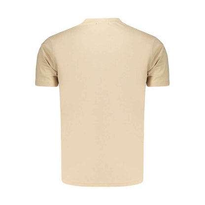 Beige Cotton Men's T-Shirt