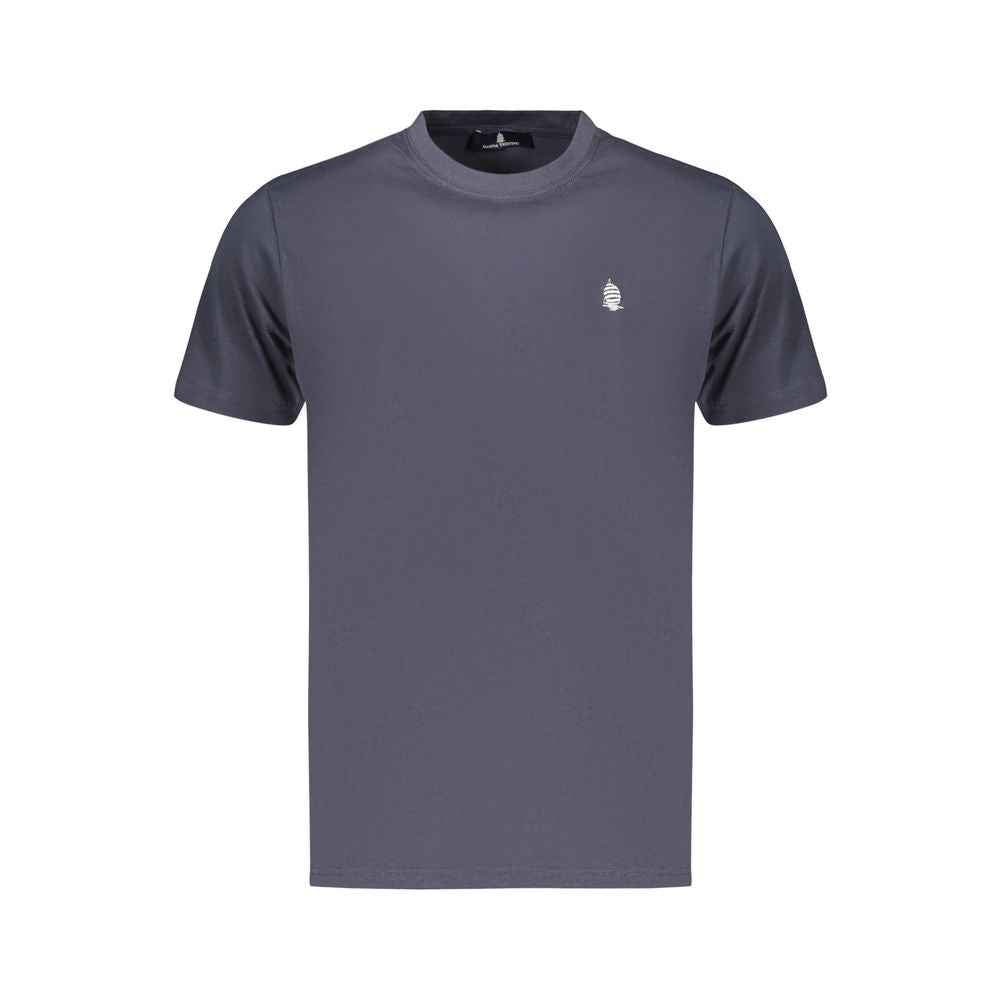 Blue Cotton Men's T-Shirt