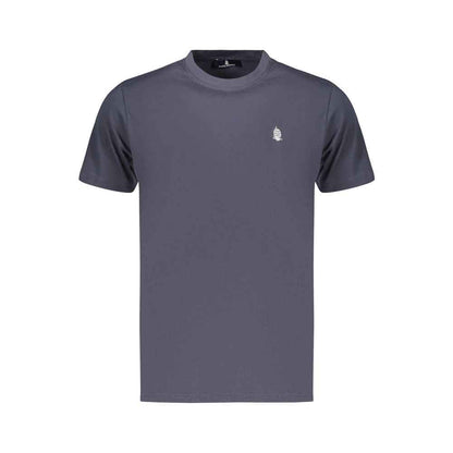 Blue Cotton Men's T-Shirt