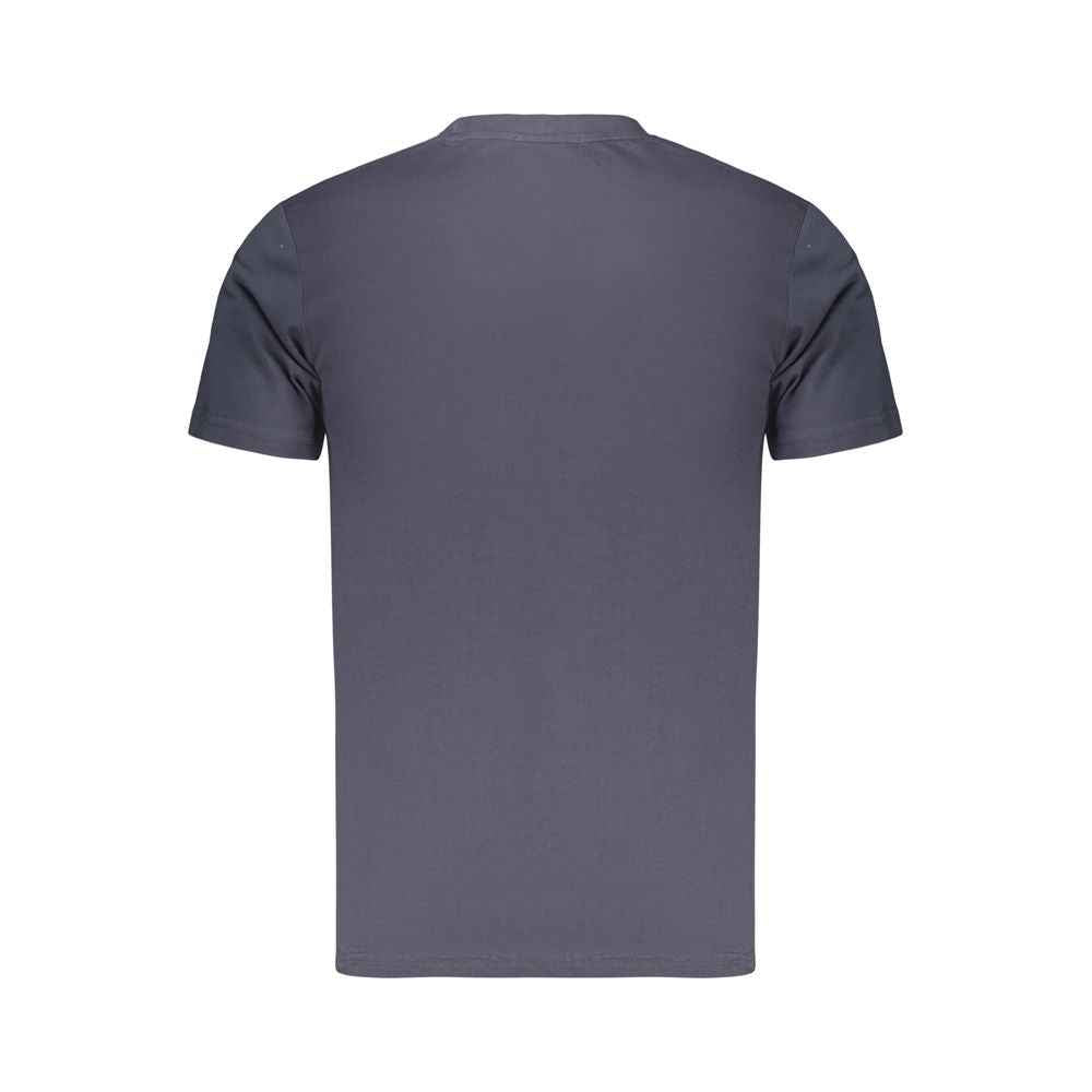 Blue Cotton Men's T-Shirt