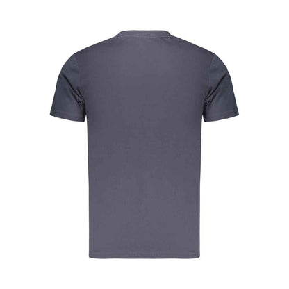 Blue Cotton Men's T-Shirt