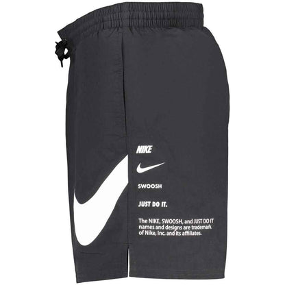 Black Polyester Mens Swimwear Shorts