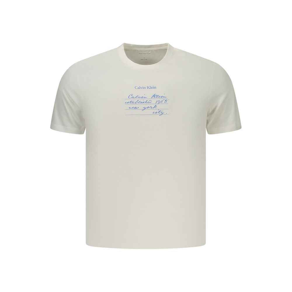 White Cotton Men's T-Shirt