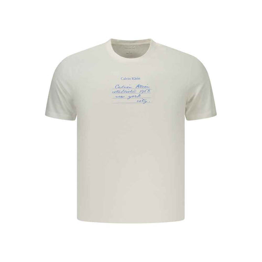 White Cotton Men's T-Shirt