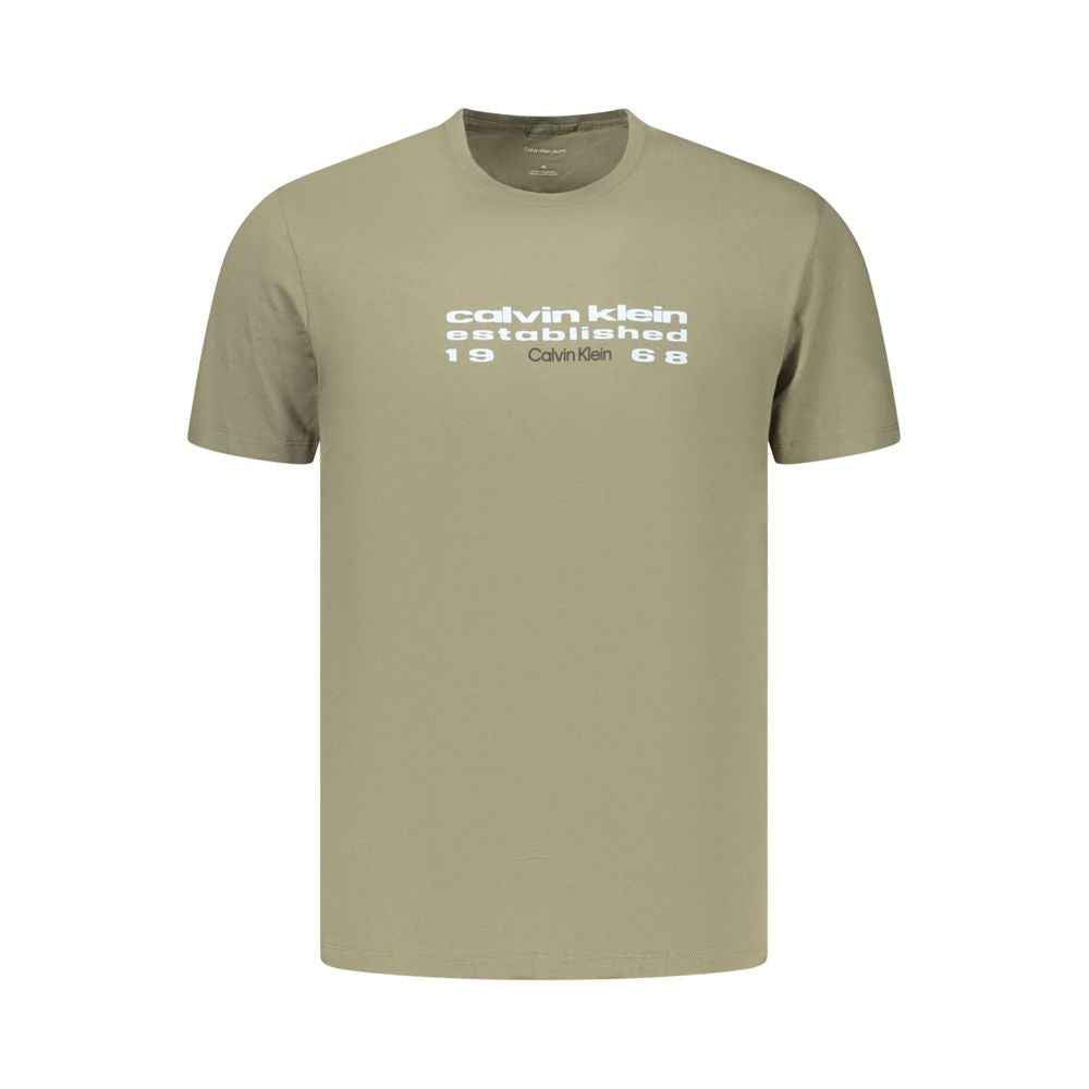 Green Cotton Men's T-Shirt