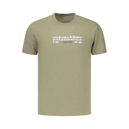Green Cotton Men's T-Shirt