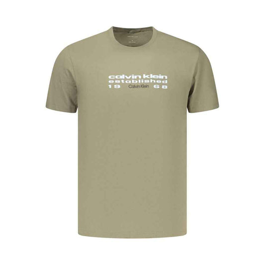 Green Cotton Men's T-Shirt
