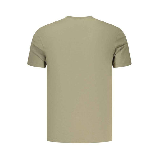 Green Cotton Men's T-Shirt