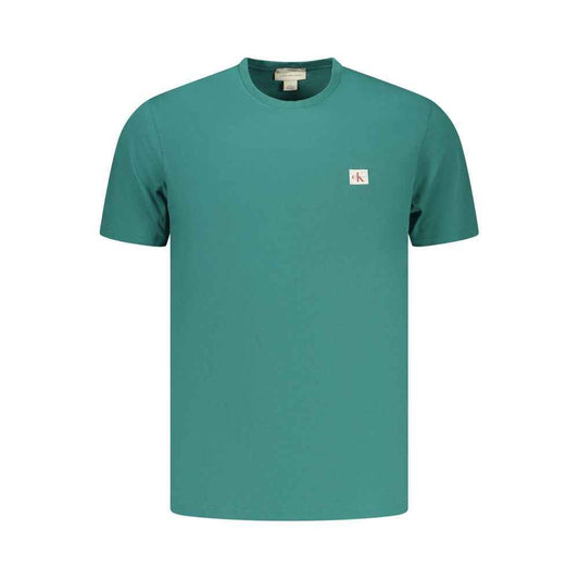 Green Cotton Men's T-Shirt