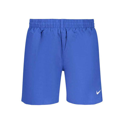 Blue Polyester Men's Swimwear
