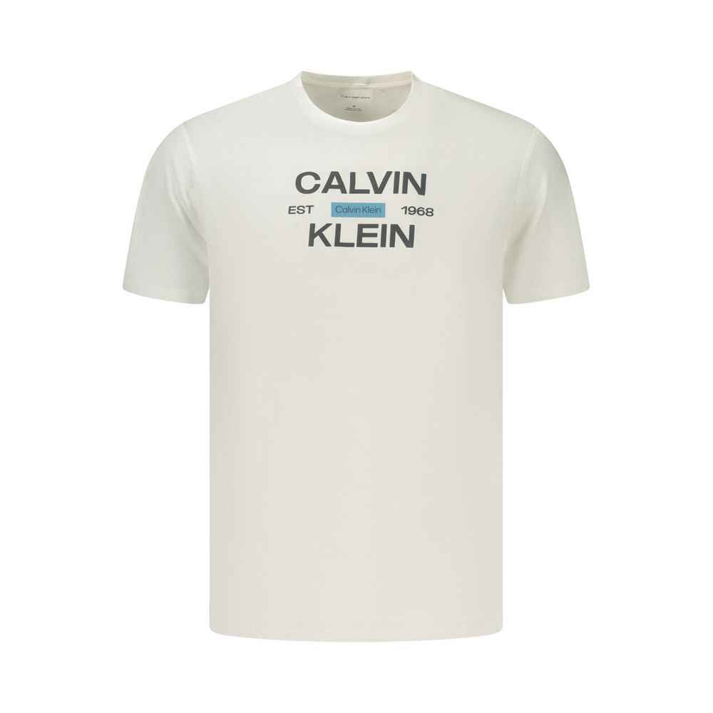 White Cotton Men's T-Shirt