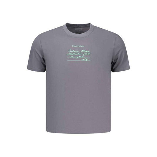 Gray Cotton Men's T-Shirt