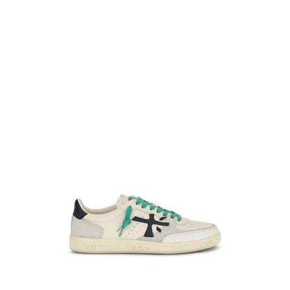 White Calf Leather Bos Taurus Low Top Sneakers