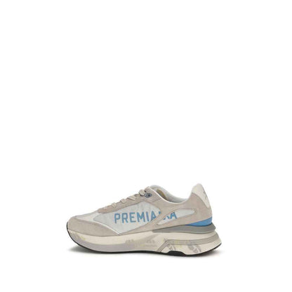 Gray Calf Leather Bos Taurus Sneakers