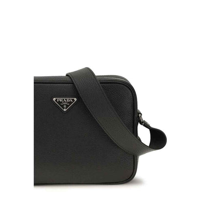 Black Calf Leather Bos Taurus Shoulder Bag