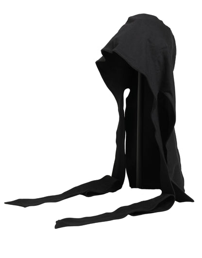 Men Black Cotton Whole Head Fisherman Capello Hat