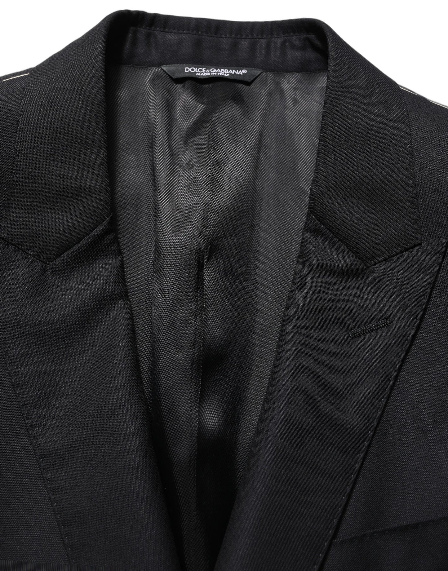 Black Wool Single Breasted Men Blazer Jacket