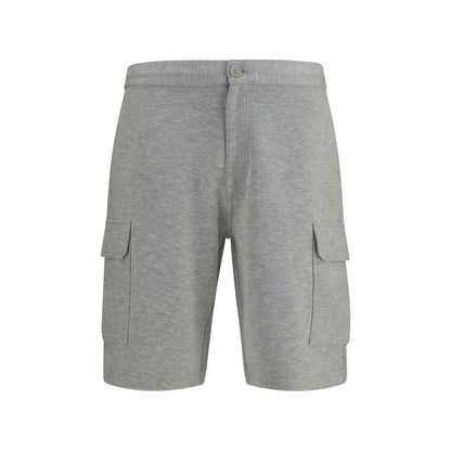 Gray Cotton Bermuda Shorts