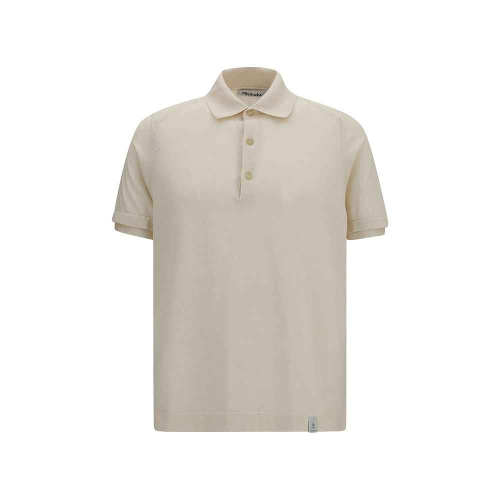 Beige Cotton Polo Shirt