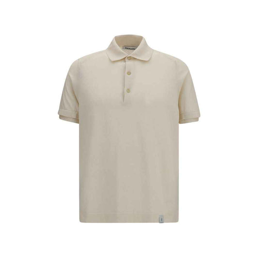 Beige Cotton Polo Shirt